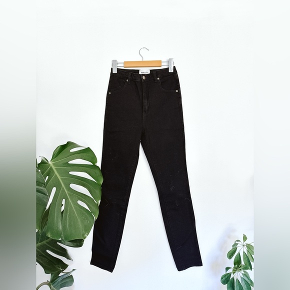 Rolla’s Eastcoast Ankle High Rise Skinny Black Women's Jeans - Size 27 - Picture 3 of 6